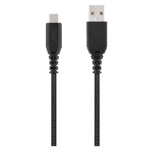 T'nB Xtrem work Pro serie XW-1.5 - USB-kabel - USB-C (M) naar USB (M) - 3 A - 1.5 m - zwart en grijs