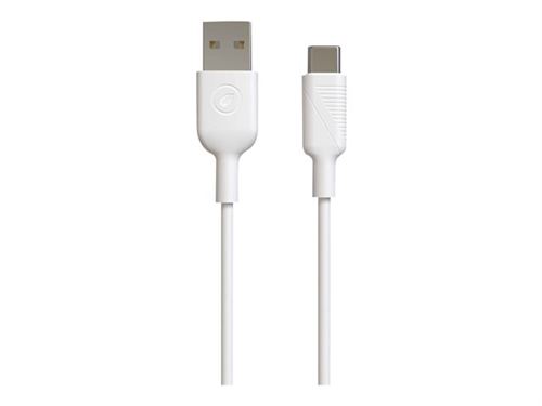 muvit - Câble USB - USB (M) pour USB-C (M) - 2.4 A - 3 m - moulé - blanc