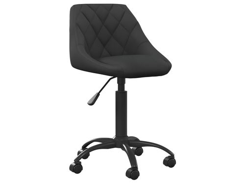 Vidaxl Noir Chaise De Bureau Velours - Image 3