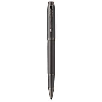 Stylo roller Parker IM Monochrome, Gris acier, encre noire, Coffret cadeau