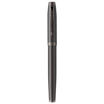 Stylo roller Parker IM Monochrome, Gris acier, encre noire, Coffret cadeau