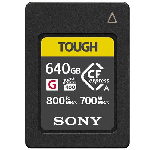 Sony carte cfexpress type a : 640gb / 800mbps