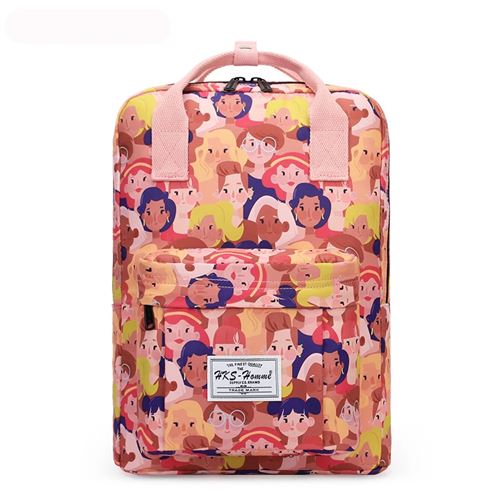 Sac à dos personnalisé ordi femme 15.6 pouces - Rose