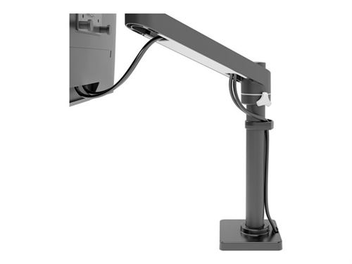 Ergotron Bras pour écran NX - Kit de montage (bras articulé, ensemble de bras, matériel de fixation, base, poteau, pivot) - pour moniteur - noir mat - Taille d'écran : jusqu'à 34 pouces - montrable sur bureau