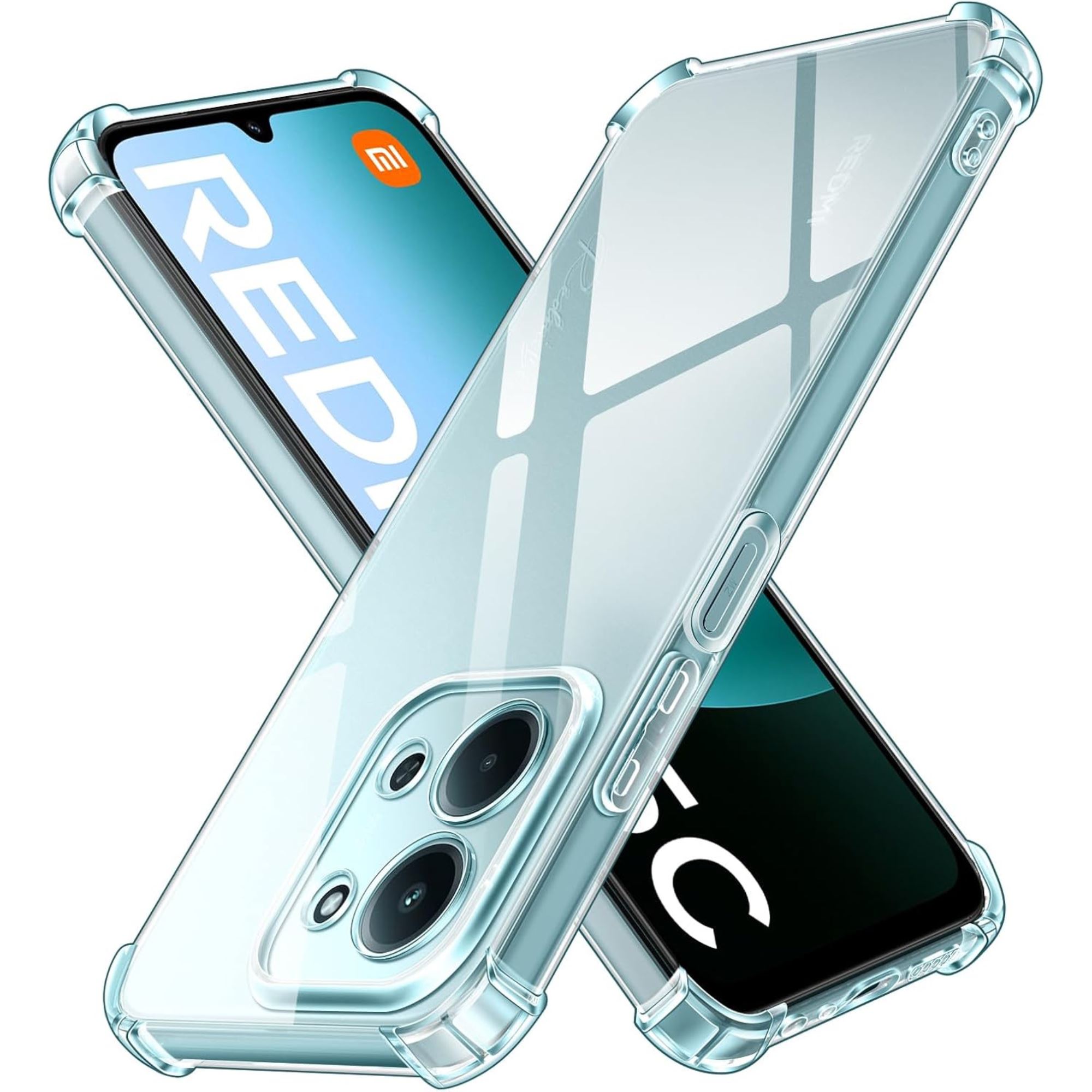 Coque Silicone Transparente + Verre Trempé Pour Xiaomi Redmi 15 4G/5G (6.9 Pouces) - Protection Complète