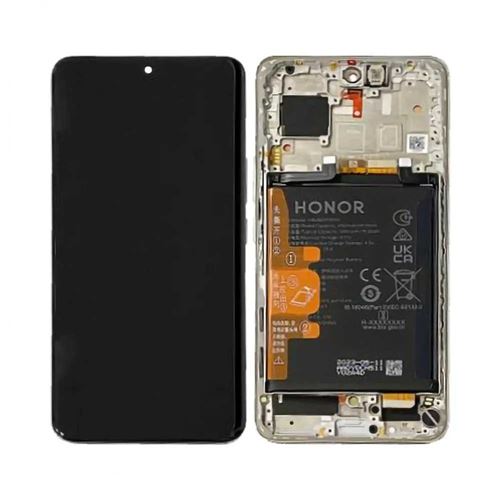 Original Ecran Complet LCD Vitre tactile Diamond Silver Avec Châssis et Batterie Pour Honor 90 0235AGDR