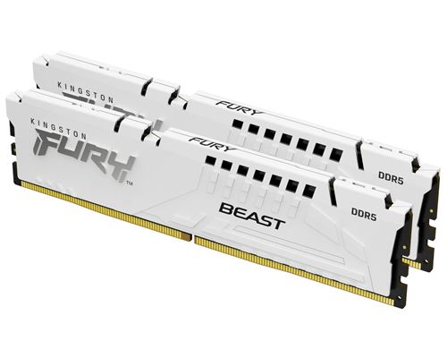 Kingston Technology FURY Beast 32GB 6000MT/s DDR5 CL30 DIMM (Kit of 2) White EXPO
