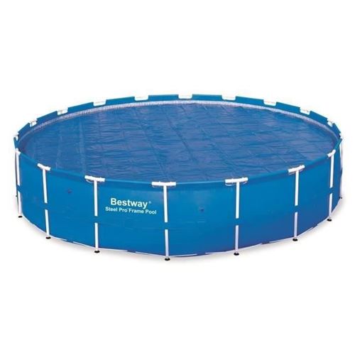 Bestway 58173 B&acirc;che solaire diam&egrave;tre 527 cm pour piscine hors sol ronde 549 cm