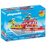 Playmobil City Action 70147 Bateau de sauvetage et pompier