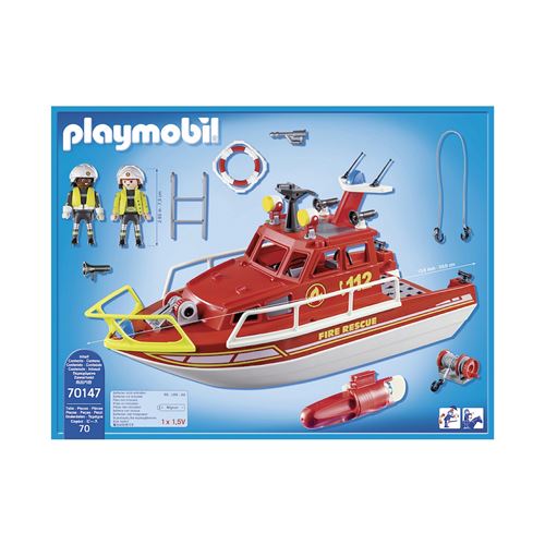 Bateau pompier playmobil discount