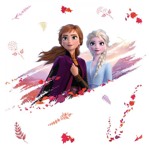 RoomMates stickers muraux Anna & Elsa vinyle 15 pièces