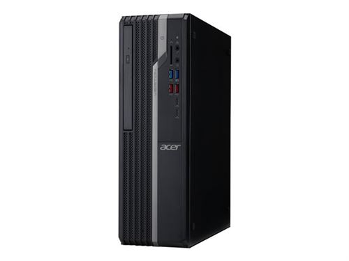 Acer Veriton X4 VX4660G - SFF - 1 x Core i7 8700 / 3.2 GHz - RAM 8 GB - SSD 256 GB - DVD-brander - UHD Graphics 630 - GigE - Win 10 Pro 64 bits - monitor: geen