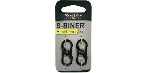 NITE Ize NI-LSBM-01-2R3 Karabiner MicroLock S-Biner 2 35mm x 15mm x 7mm 2St.
