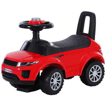Porteur enfants voiture 12-36 mois coffre klaxon rouge - 1