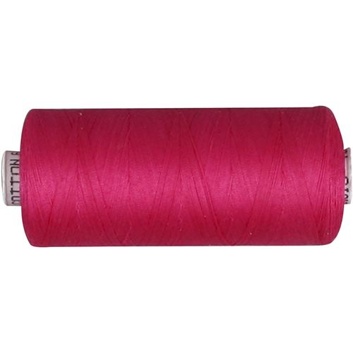 Creotime fil à coudre en coton rose 1000 mètres