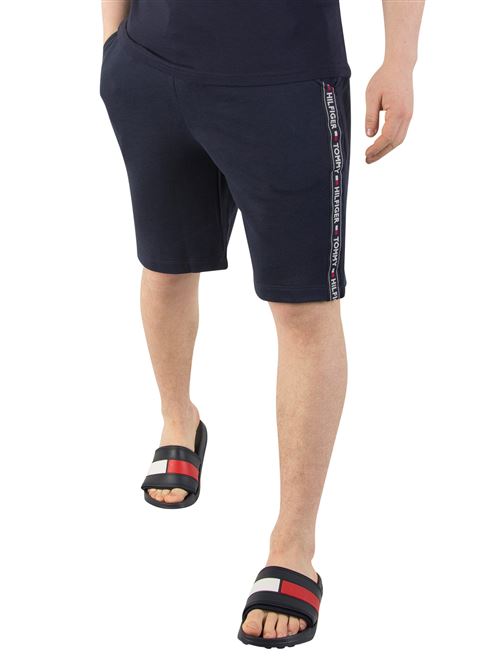 Tommy Hilfiger Homme Shorts de survêtement, Bleu