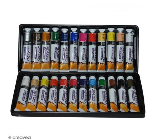Coffret Peinture acrylique Daler Rowney - 24 x 22 ml