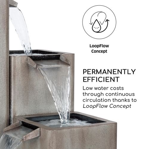 120 Sur Blumfeldt Squarius Fontaine Decorative De Jardin Pompe 12w Classe Protection Ipx8 Metal Galvanise Decoration D Exterieur Achat Prix Fnac