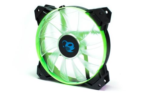 CoolBox Dg-va120-gr-3 – Ventilateur (LED, 120 mm Noir et Vert