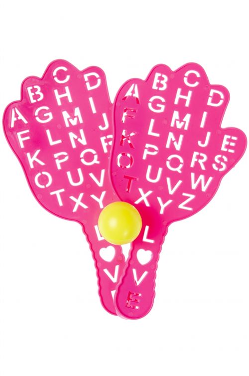 LG-Imports alphabet beachballset 3 parties rose