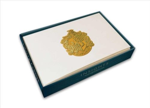 Harry Potter: Hufflepuff Crest Embossed Foil Note Cards (Anglais) Broché