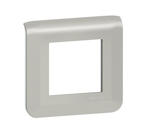 Legrand Aluminium Plaque Mosaic Classique - 2 Modules - Image 1