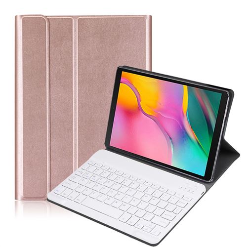 Coque Pour Samsung Galaxy Tab A 10.1 2019 Clavier Bluetooth SM-T510 T515-Or  rose - Housse Tablette