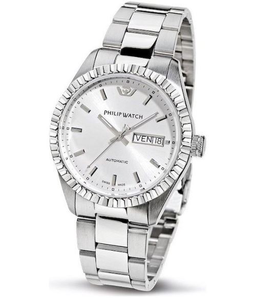 Philip Watch Montre Homme R8223597007 Automatiques Argent