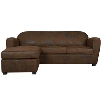 Corona Canape Club D Angle Reversible 3 Places Tissu Imitation