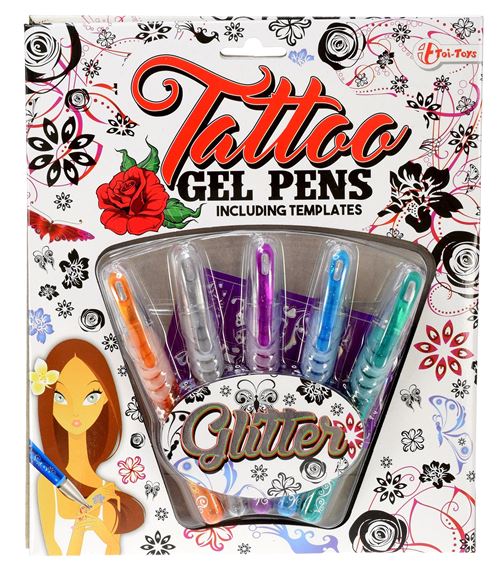 Toi-Toys stylos gel à tatouer 5 pièces