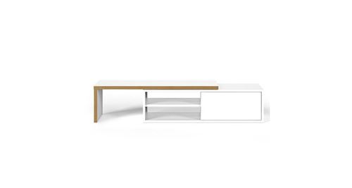 Temahome - meuble tv move contreplaqué & blanc mat