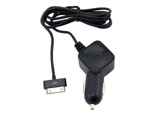 Chargeur Voiture Apple 30 Pin 2.1A 1.2M Noir