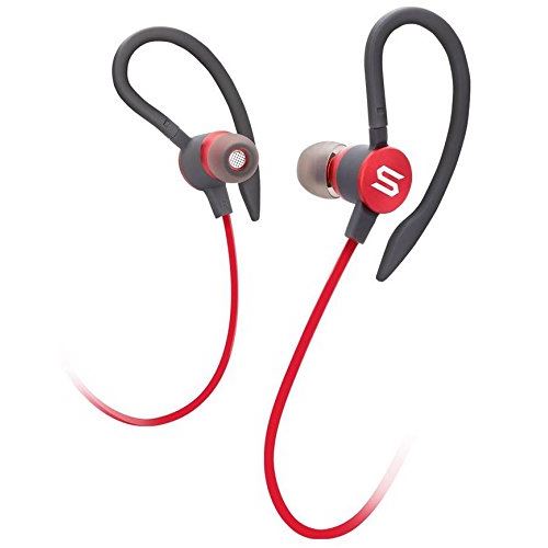Soul Flex2 - In Ear Sport Headphones Pour Smartphones (iphone 7, Samsung Galaxy S8 Et Beaucoup Plus) Lecteur Mp3, Rouge