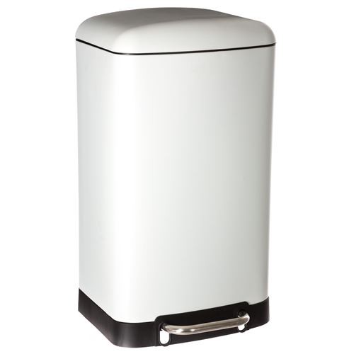 Poubelle &agrave; p&eacute;dale Ariane - 30 l - 34 x 32 x 61 - Blanc