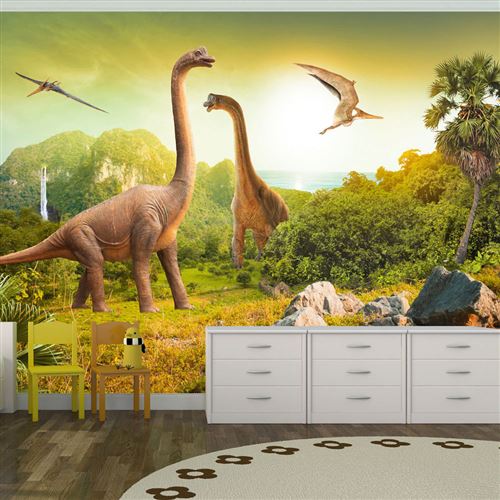 Papier peint Dinosaurs-Taille L 100 x H 70 cm
