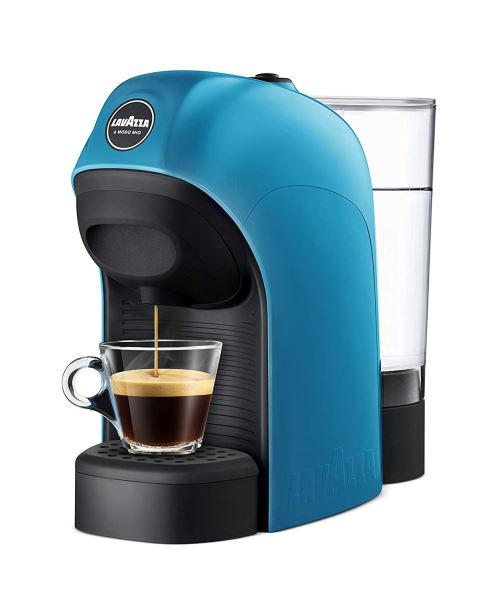 Lavazza - A Modo Mio - Tiny - Machine à café13 Casa - Castaway - Bibliothèque, bleu
