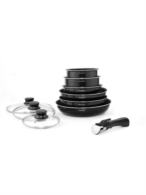 ARTHUR MARTIN  AM310B Batterie de cuisine 10 pieces - Tous feux dont induction 