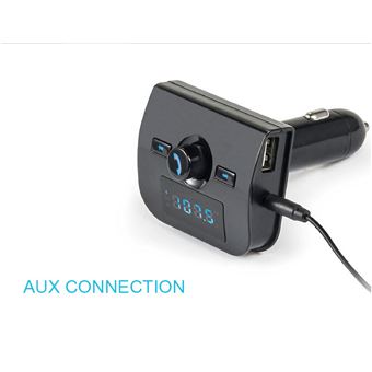 Transmetteur Bluetooth FM MP3 pour Smartphone Voiture Lecteur Kit main  libre Sans Fil Musique Adaptateur Allume Cigare USB - Accessoire téléphonie  pour voiture - Achat & prix