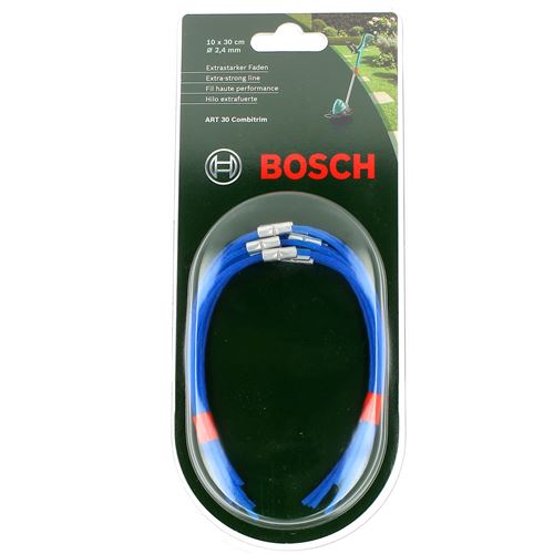 Accessoire Coupe Bordure Bosch Fil Haute Performance Par 10-30Cm /2,4Mm pour Coupe Bordures Bosch, Coupe Bordures Black & Decker