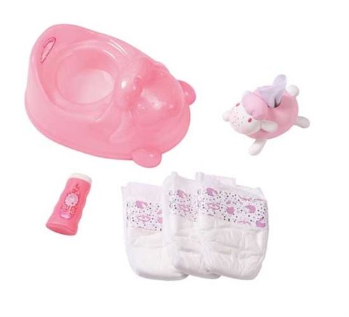 Zapf Creation Bébé Annabell entraînement au petit pot rose 4 pièces