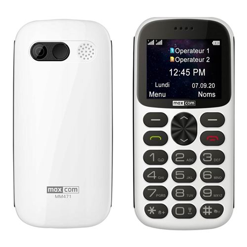 Portable Senior MM471 Blanc, Maxcom