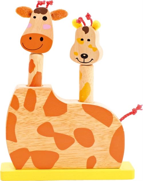 Small Foot jouets à sauter Girafes 20 cm jaune/orange