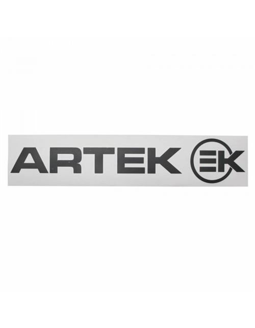 Autocollant-sticker artek noir precoupe (planche 390mm x 90mm avec 1 artek et 1 ek) haute qualite
