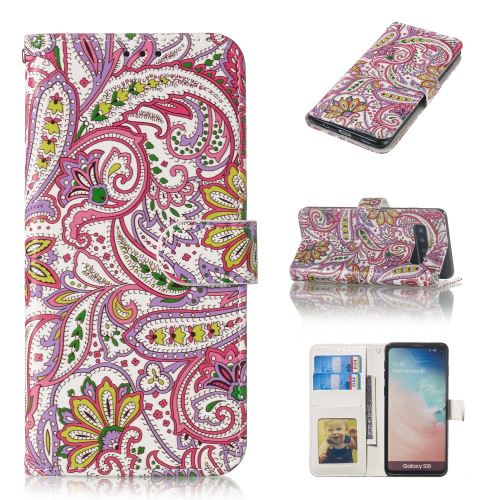 Etui en PU motif cachemire pour votre Samsung Galaxy S10