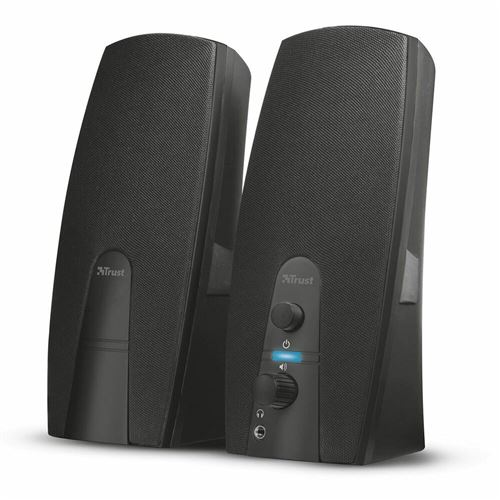 Trust Almo Enceinte Pc 2.0 Pour Ordinateur (10 Watt, Alimentation Usb) - Noir