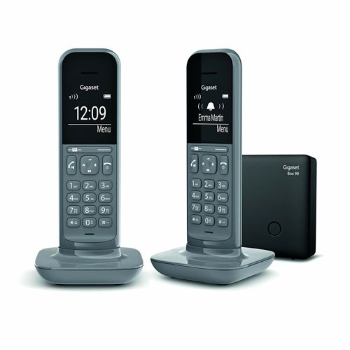 Siemens Gigaset Cl390 Duo Wireless Landline Phone Gris