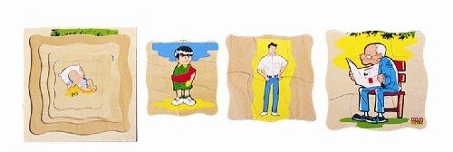Edufun - ef 11615 - jouet en bois - puzzle - grand papa