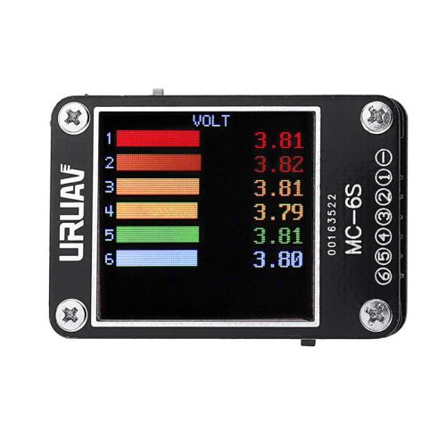 2pcs URUAV MC-6S 1-6S Lipo Battery Checkers Receiver Receiver