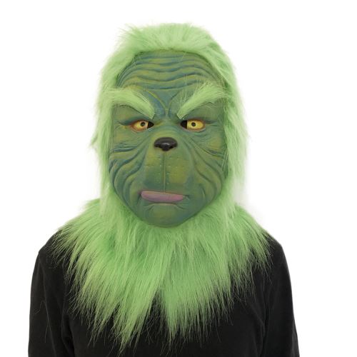 Cosplay Grinch masque de fusion visage latex Costume de collection Prop Jouet Scary Mask