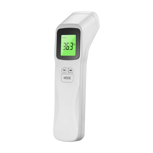 Thermomètre frontal numérique infrarouge ir sans contact pour adulte bébé -blanc